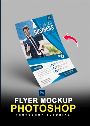 Easy Way Create Flyer Mockup in Photoshop | Photoshop Tutorial #flyermockup #flyer #photoshoptutorial #photoshoptutorial #shortsvideo | Graphics Solution Tricks