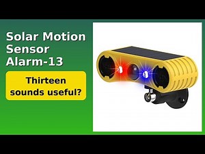 REVIEW (2026): Solar Motion Sensor Alarm-13. ESSENTIAL details.