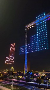 4.7K views · 174 reactions | Red Bull Tetris World Final Ft. 4,000 Drone Show in Dubai  | Lumasky Drone Show | Facebook