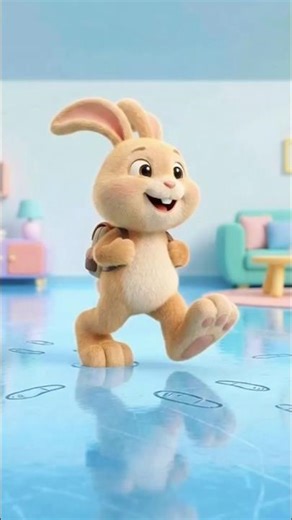 Bunny Slipped! Slippery Floor Shock 😱🐰😂