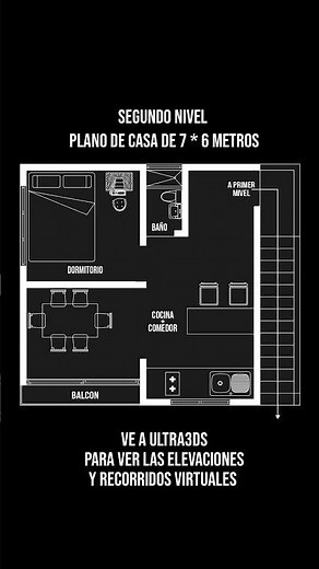 Plano de casa moderna de 2 pisos: diseño completo y distribución de espacios
