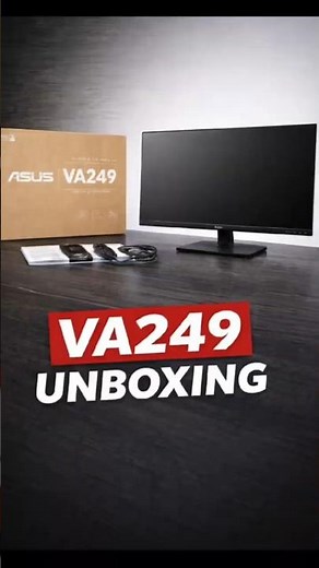 ASUS VA249 24" IPS Monitor Unboxing | Budget Desk Setup Display