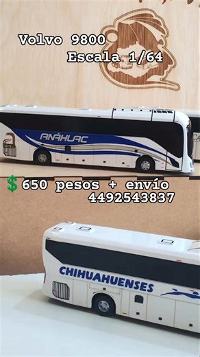 73K views · 1.3K reactions | ✨ VOLVO 9800 escala 1/64 – Disponible ✨ “Hechos en resina y trovisel ✨” “Pintura automotriz de alta calidad ” “Rotulados en vinil profesional ” “Con accesorios en impresión 3D ” “Disponible para ti | $650 + envío  WhatsApp  wa.me/524492543837” #denuestrotalleratucolección #Autobuses #escala164 #PasiónPorColeccionar | R-Coleccionables | Facebook