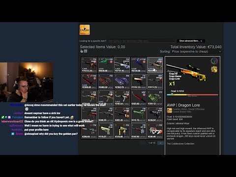 neymar's insane csgo inventory