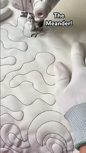 Stitch A Meander On Home Sewing Machine