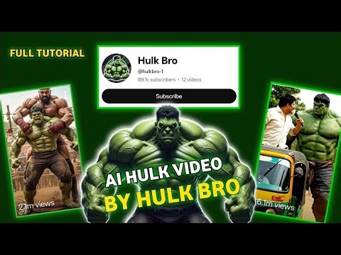 How to Create Viral Hulk || Full Tutorial