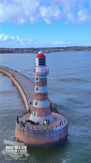 A quick fly around Roker Lighthouse — one of Sunderland’s most recognisable coastal markers