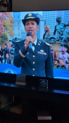 Shanda Taylor Boyd Bear Shan on Channel 6 singing at the Veterans Celebration | Deborah Kennedy