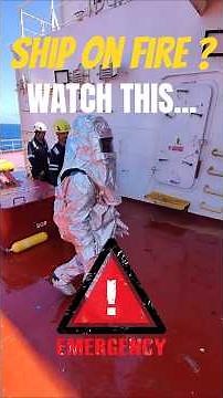 Fire Fighting at SEA !!! This is why Fire Drills Matter#firedrill #fire #ship #ocean #merchantnavy