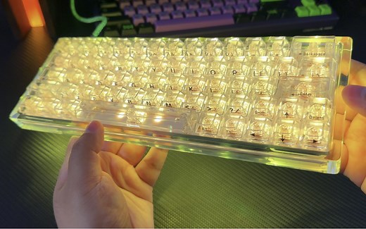 “玻璃”做的键盘？江湾sk64 寒冰轴 上手体验