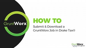 How To Submit a GruntWorx Job in Drake Tax ®