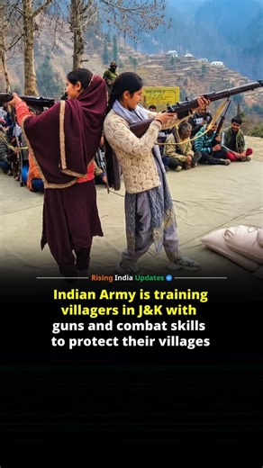 Rising India Updates on Instagram: "In a major move to fortify grassroots security, the Indian Army, along with the Jammu and Kashmir Police, has intensified a specialized training program for Village Defence Guards (VDGs) in the Chenab Valley. This initiative aims to transform local civilians into a "first line of defense" against terrorist incursions, particularly in the remote and hilly terrains of the Doda and Kishtwar districts. Over the last week of December 2025, approximately 150 volunte