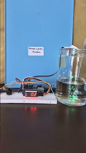Water Level Alarm using #arduino and HC-SR04 ultrasonic Sensor
