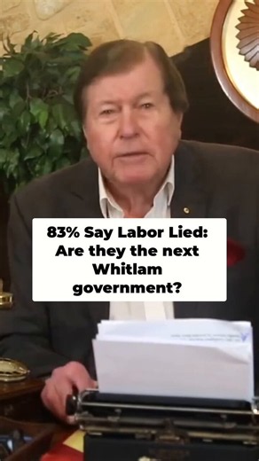 Australians are calling out lies, with 83% believing Labor has misled them. This government is facing a grim future, much like the Whitlam era, with no chance of re-election after a decade in power. The end of their political journey seems inevitable.