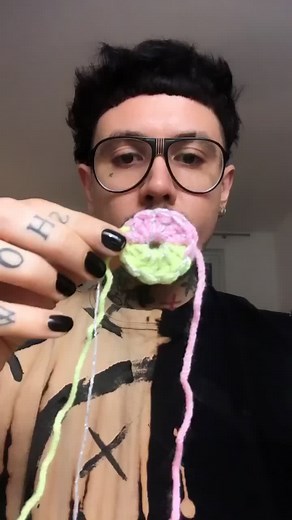 Change of heart 🖤 #balaclava #mask #knit #knitting #yarn #berlin #lockdown #diy #germany #handmade #wool #crochet #fyp #crocheting #face #spikes #neo