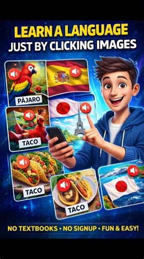 Learn a Language Just by Clicking Images 🤯 #shorts #visuallanguagelearning