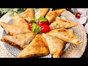 Meat samosas recipe. EASY FOLDING METHOD for beginners.