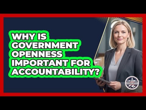 Why Is Government Openness Important For Accountability?
