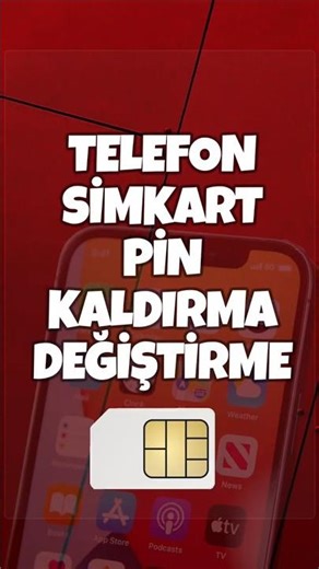 TELEFON SİM KART PIN KALDIRMA VE DEĞİŞTİRME (ANDROID) #shorts