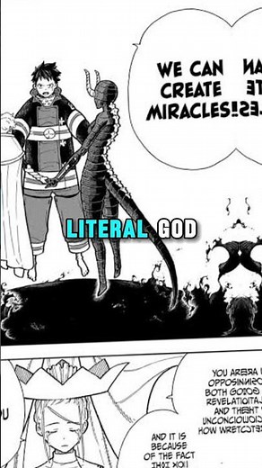 Fire Force power scaling goes beyond WILD at the end 🔥 #fireforce #fireforceseason3 #shinra #shorts