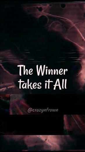 The Winner Takes It All - ABBA (Lyrics) 💔 | #shorts #lyrics