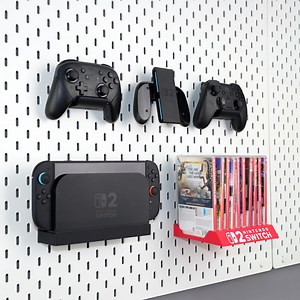Nintendo Switch 2 Pegboard Organizer for IKEA SKADIS or 1/4'' Pegboard | Dock Shelf, Game Case Holder, Joycon & Pro Controller Stand - Etsy
