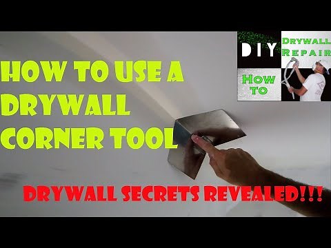 How to use a Drywall Corner Tool- Drywall Secrets Revealed- How to use a corner trowel for drywall