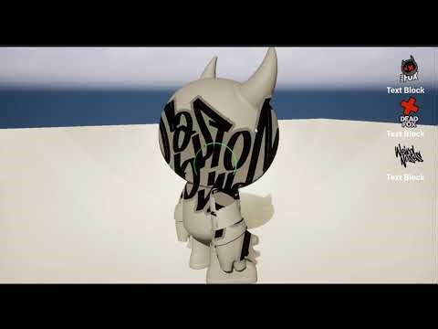 Unreal Engine 5 - Scalable Decal Customisation & Runtime Texture Baking System