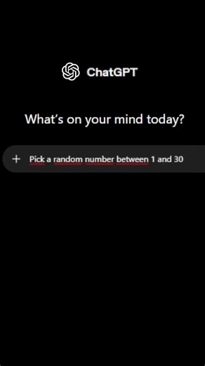 Pick a Random Number Between 1 and 30