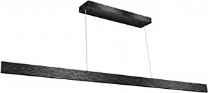 38" Dimmable 26W LED Linear Pendant Light ETL Certified, Dining Room, Living Room, Kitchen, Office, 3000K, 90RA, Brushed Black