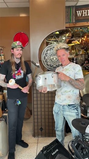 Gong Time - Erik w/ Lucky Drum Co. Aluminum Pancake kit!