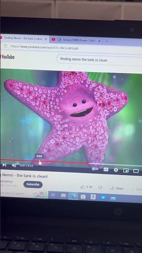 Disney Pixar’s Finding Nemo Peach The Starfish Sings Trash N The Camp