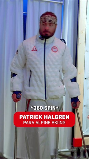 Patrick Halgren showing off these new fits 🙂‍↕️ #WinterParalympics | Team USA
