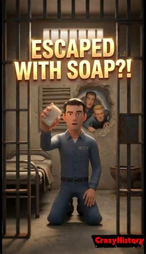 The Craziest Alcatraz Escape Trick Ever🧼😱#shorts #history #facts#mystery #alcatraz #story