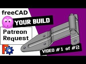 How To Model a Truck Door Hinge from Traced Reference in FreeCAD | 1 of 2