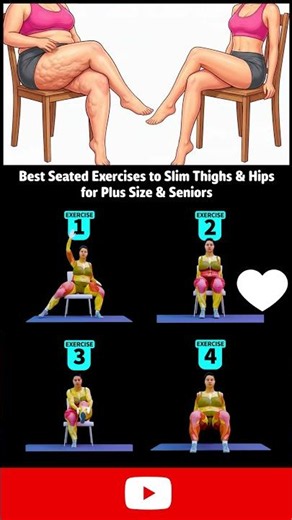 D2018 -Chair Workout Best Seated Exercises To Slim Thighs & Hips No Standing Needed