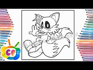 Tails exe coloring pages/Sonic coloring pages/Tetrix Bass & ROY KNOX - When I'm Gone [NCS Release]