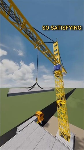 👉 Crane Truck for Kids & Toddlers | Satisfying Lift 🚧