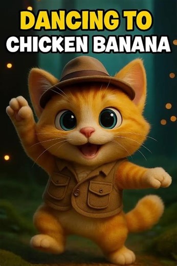 When Your Cat Hears “Chicken Banana” for the First Time 😹🍌🐔