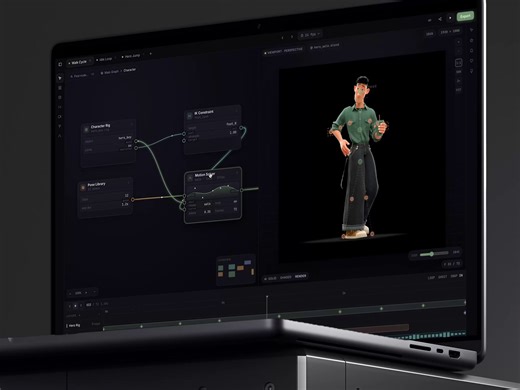 motion tool animation concept node based control AI interface