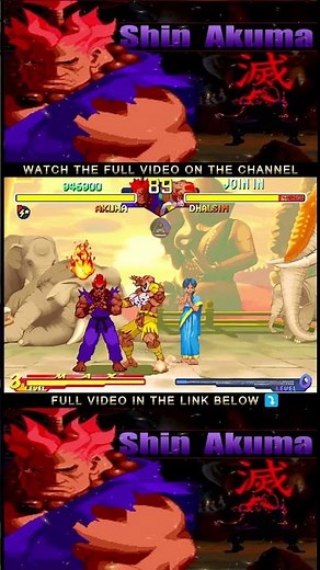 Akuma showing his TRUE power in Street Fighter Alpha 2 ⚡