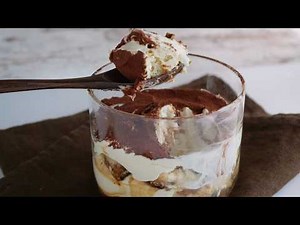 【グラスで濃厚ティラミス】簡単デザート Easy Tiramisu in a glass