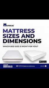 In partnership with mattress.ng Mattress sizes and Dimensions...