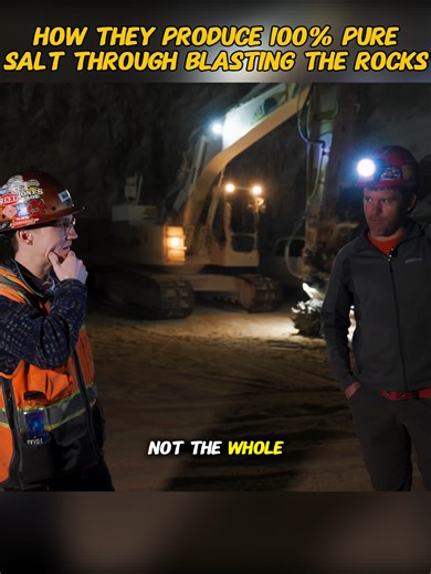 Producing 100% Pure Salt through Rock Blasting
