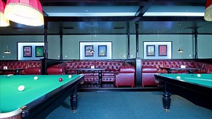 4K. Club for a Game of Billiards. FULL HD, 4096x2304. Stock Footage - Video of action, sport: 35950011