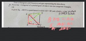 Draw a Histogram and Frequency polygon representing the data ab... | Filo
