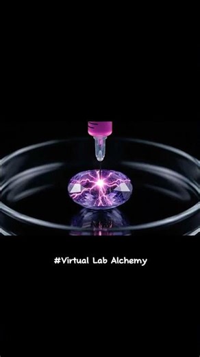 Crystal Dyeing | Virtual Lab Part 3 #shorts #aivideo #aiasmr #asmr #satisfying