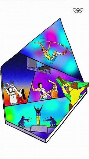 These illustrated moments bring the Paris 2024 Olympics to life! 🎨