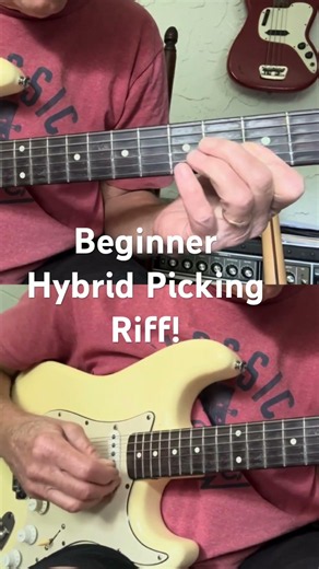 Easy Hybrid Picking Lick! G between every note! #guitar #blues #country #lick