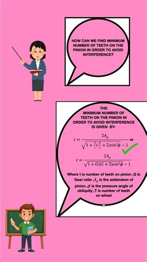 Minimum number of teeth-pinion#shortsvideo#education#shortsfeed#physics#theory_of_machine#technology